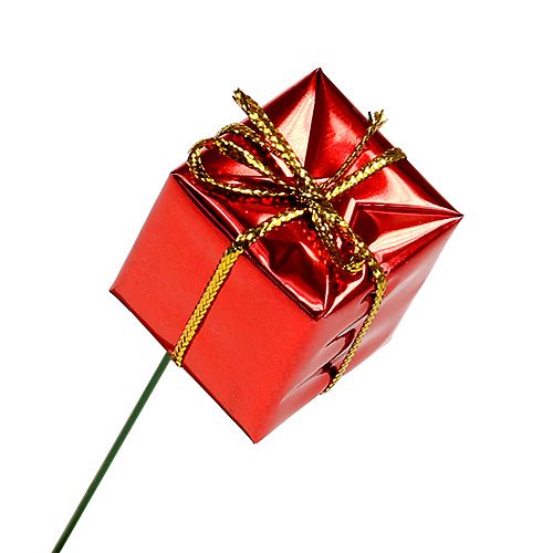 Floristik24 Paquet sur fil 2.5cm rouge 60pcs