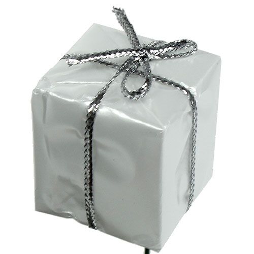 Floristik24 Bouchon de colis déco blanc 2.5cm 60pcs