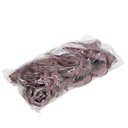 Article Cornes de palmier mâle Rouge bordeaux, blanchi 25 pièces