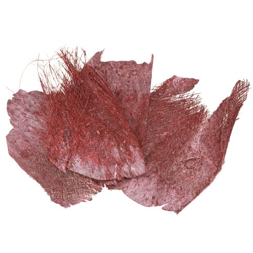 Article Fibre de palmier pour l&#39;artisanat Bordeaux blanchi 20-40cm 250g