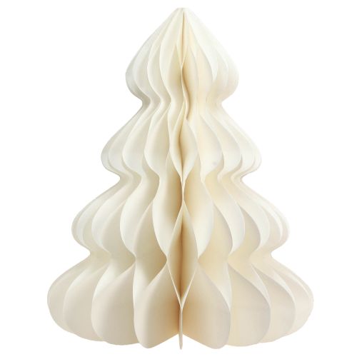 Floristik24 Sapin de Noël en papier blanc avec paillettes Ø48cm H60cm