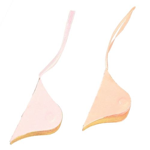 Article Décorations de Noël en papier oignon rose abricot Ø8cm 4 pcs