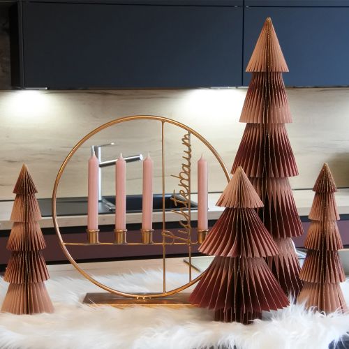 Article Sapin de Noël en papier Sapin de Noël en papier Bordeaux H30cm