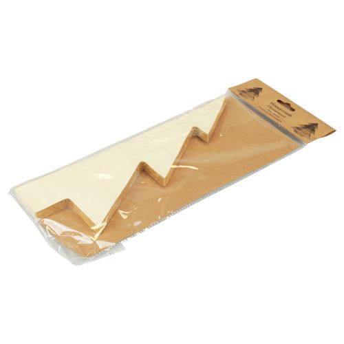 Article Papier Sapin de Noël en papier Sapin de Noël crème doré H30cm