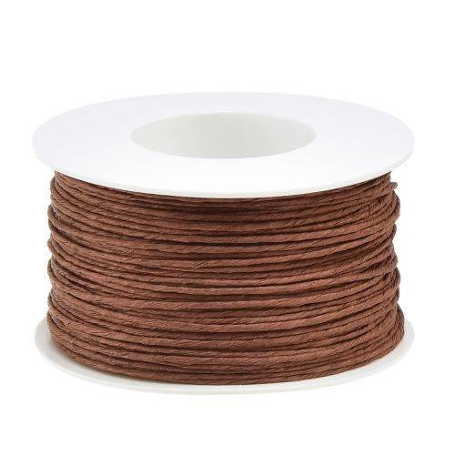 Floristik24 Fil de papier artisanal fil enroulé marron Ø2mm 100m