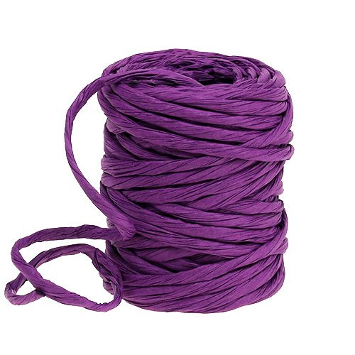 Floristik24 Cordon de papier 6mm 23m fuchsia