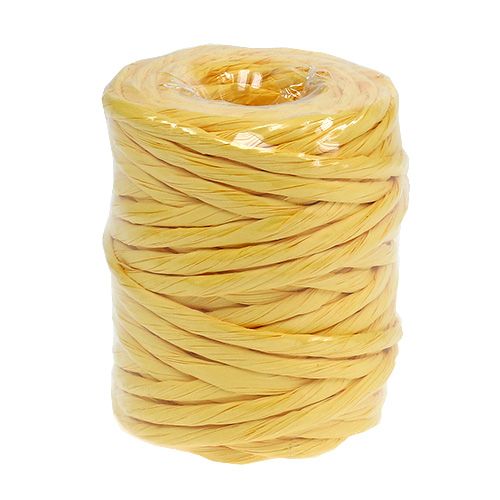 Article Cordon de papier 6mm 23m jaune