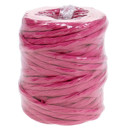 Article Cordon de papier 6mm 23m rose