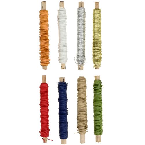 Cordelette de papier armé Ø 0,8 mm 22 m coloris au choix