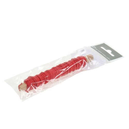 Article Cordon papier fil enroulé Ø0.8mm 22m rouge