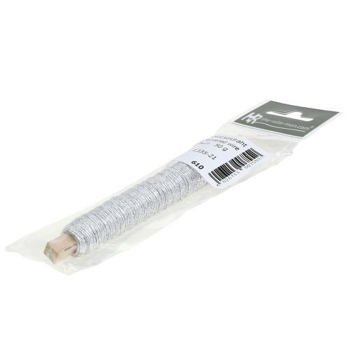 Article Cordon de papier enveloppé dans du fil Ø0,8mm 22m argent
