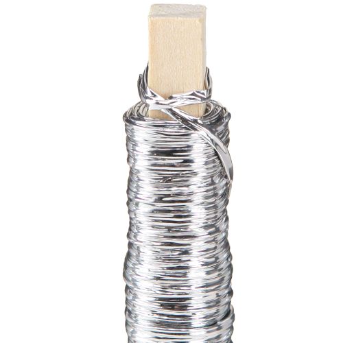 Article Cordon de papier enveloppé dans du fil Ø0,8mm 22m argent