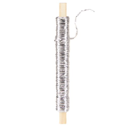 Article Cordon de papier enveloppé dans du fil Ø0,8mm 22m argent