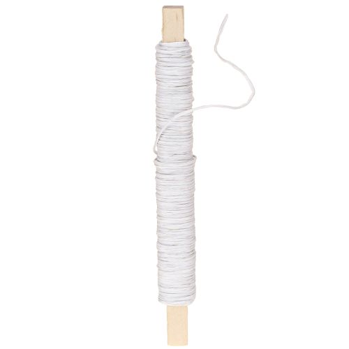 Article Fil de cordon en papier enroulé Ø0,8mm 22m blanc