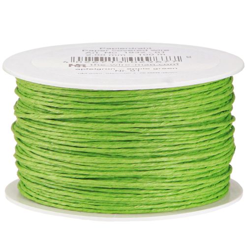 Article Cordon papier enroulé Ø2mm 100m vert pomme