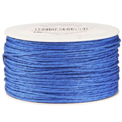 Cordon papier enroulé Ø2mm 100m Bleu