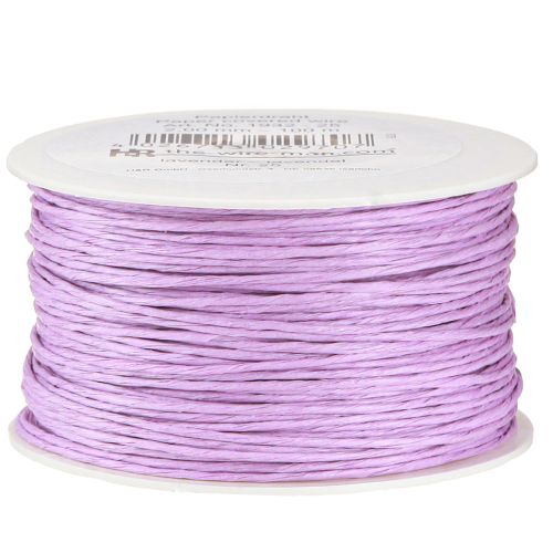 Cordon papier enroulé Ø2mm 100m lavande