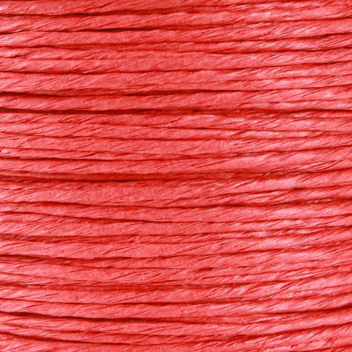 Article Cordon de papier enroulé Ø2mm 100m rouge