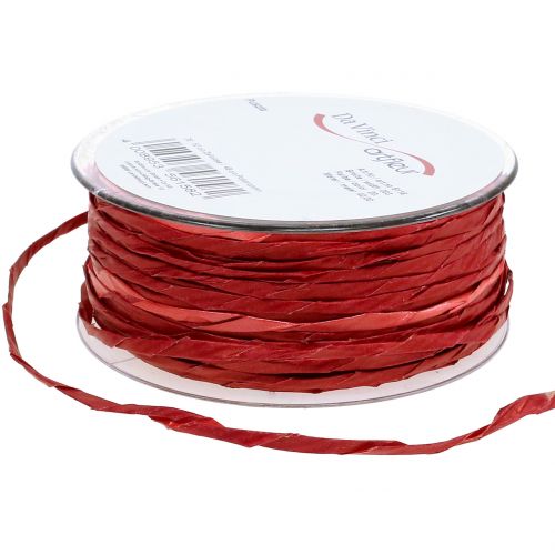 Cordon de papier sans fil de fer Ø 3 mm 40 m, rouge