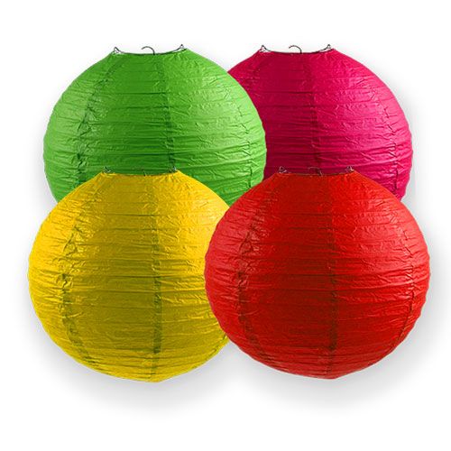 Floristik24 Sorte de lanternes en papier Ø30cm 4 pcs