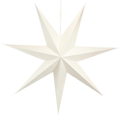Article Lampe étoile en papier décoration étoile blanche cintre 75x20cm 2pcs