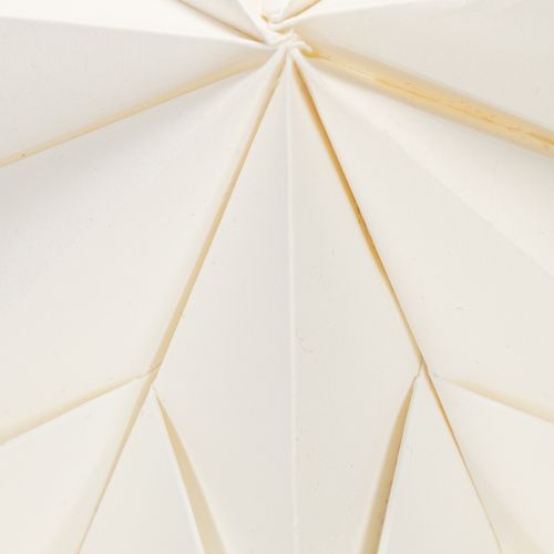 Article Étoiles en papier style scandinave, étoile de Noël crème et blanc, 45 cm, lot de 3