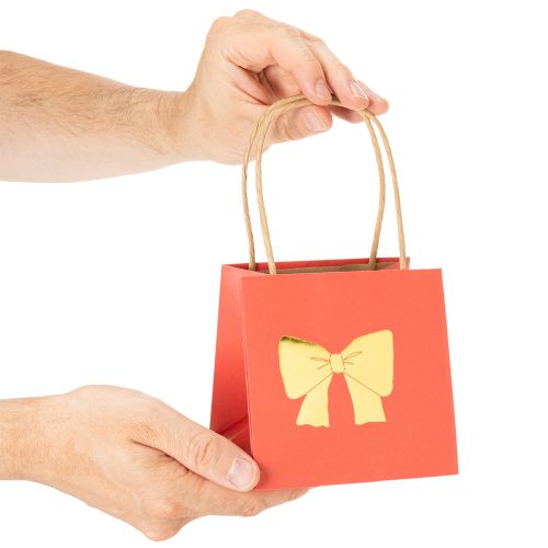 Papier pour sacs cadeaux à motif ruban, 12 cm, lot de 8 | Floristik24.be