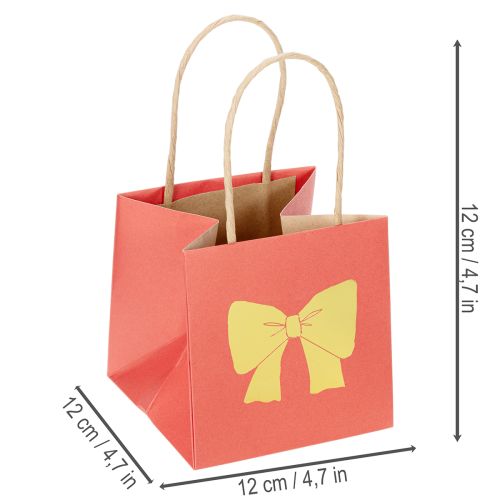 Papier pour sacs cadeaux à motif ruban, 12 cm, lot de 8 | Floristik24.be