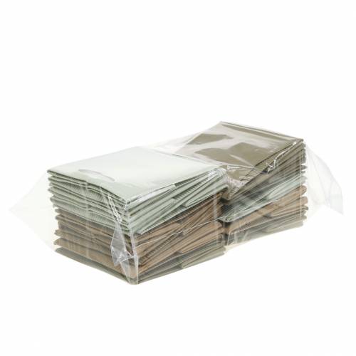 Article Pot de fleurs en papier naturel, gris 10,5 cm, 12 pièces