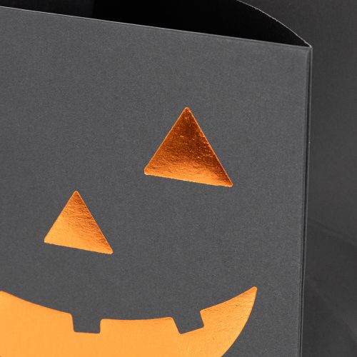 Pot de fleurs citrouille en sac en papier, décoration d'Halloween, 10 cm, lot de 6 | Floristik24.be
