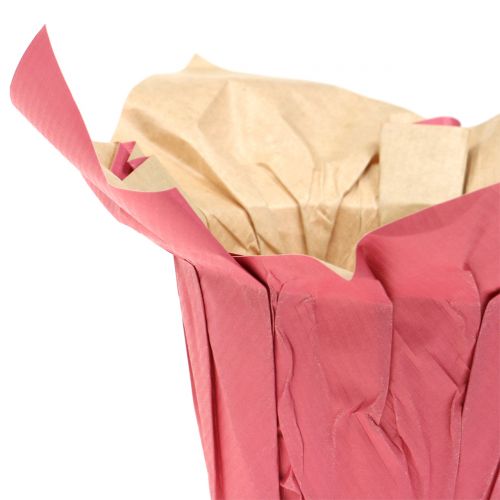 Floristik24 Pot en papier cache-pot fuchsia Ø 12 cm 12 p.