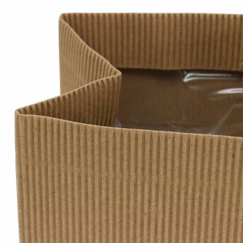 Floristik24 Sac en papier pot de fleurs pot de fleurs naturel 10,5 cm 6pcs