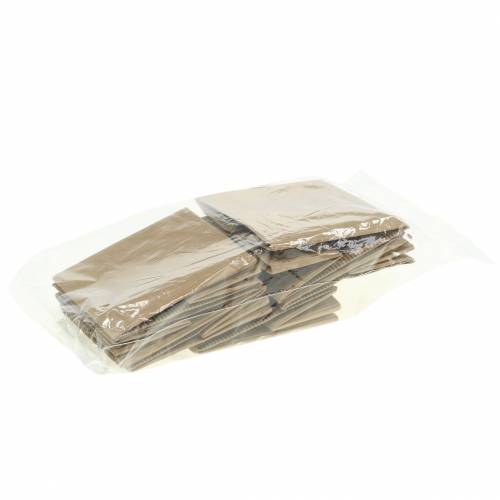 Floristik24 Sac en papier pot de fleurs pot de fleurs naturel 10,5 cm 6pcs