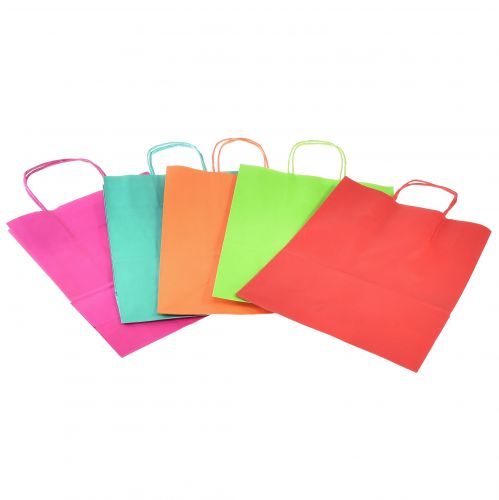 Article Sac en papier sac cadeau 23x12x30cm coloré 30 pcs