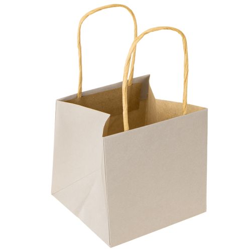 Article Sacs en papier avec étoile et poignée gris assortis 10,5×10,5cm 9pcs