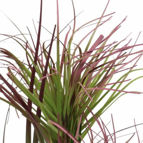 Floristik24 Gazon artificiel en pot, vert artificiel, violet rouge 45cm