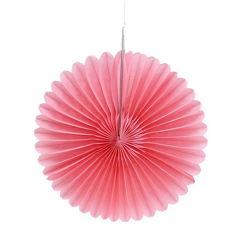 Floristik24 Décoration de fête papier nid d'abeille fleur rose Ø20cm 3pcs