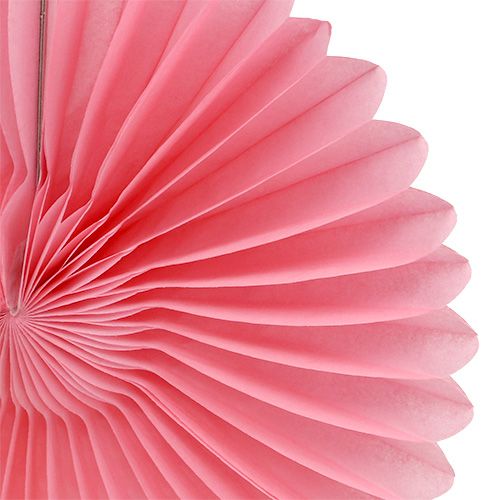 Floristik24 Décoration de fête papier nid d'abeille fleur rose Ø20cm 3pcs