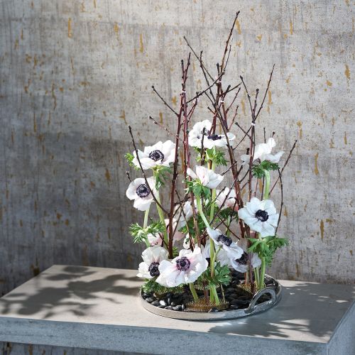 Article Kenzan Pique fleurs ikebana Rectangulaire Laiton 60×45mm