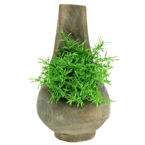 Floristik24 Cache-pot Bois de Paulownia Ø17cm H30cm