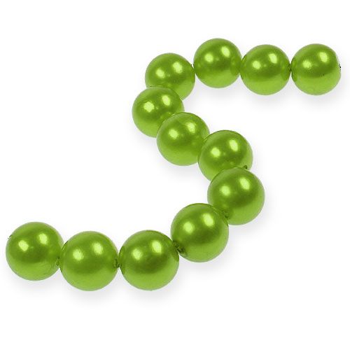 Floristik24 Perles déco Ø2cm vert pomme 12p