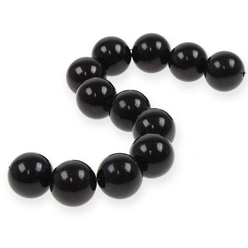 Floristik24 Perles décoratives Ø2cm noires 12 pcs