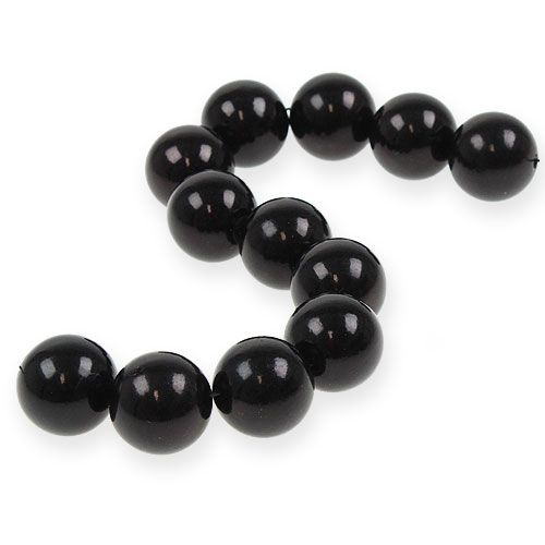 Floristik24 Perles déco Ø2cm noir 12p