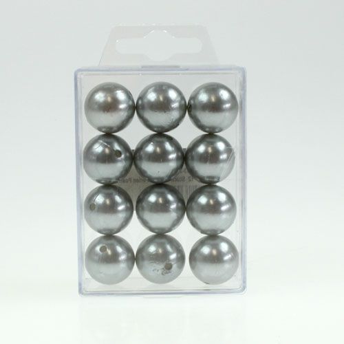 Article Perles décoratives Ø2cm argent 12 pcs