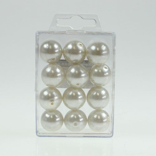 Article Perles décoratives Ø2cm champagne 12 pcs