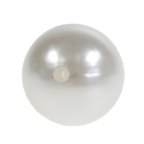 Floristik24 Perles blanches Ø20mm 200g 50pcs