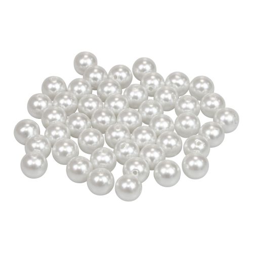 Lot De 1860 Perles Blanches à Enfiler - Pour Bijoux DIY - Acrylique - Pour Bracelets, Colliers, Décorations