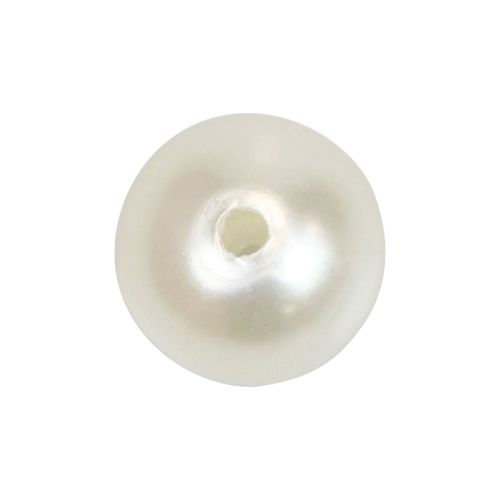 Article Perles à enfiler perles artisanales blanc crème 12mm 300g