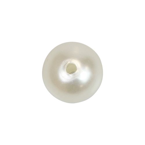 Article Perles à enfiler perles artisanales blanc crème 8mm 300g