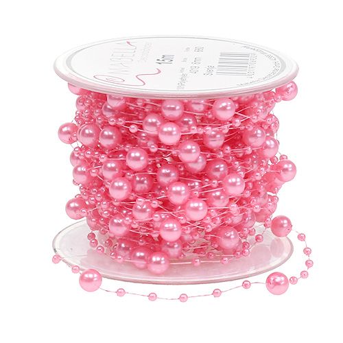 Floristik24 Perle cordon rose 6mm 15m